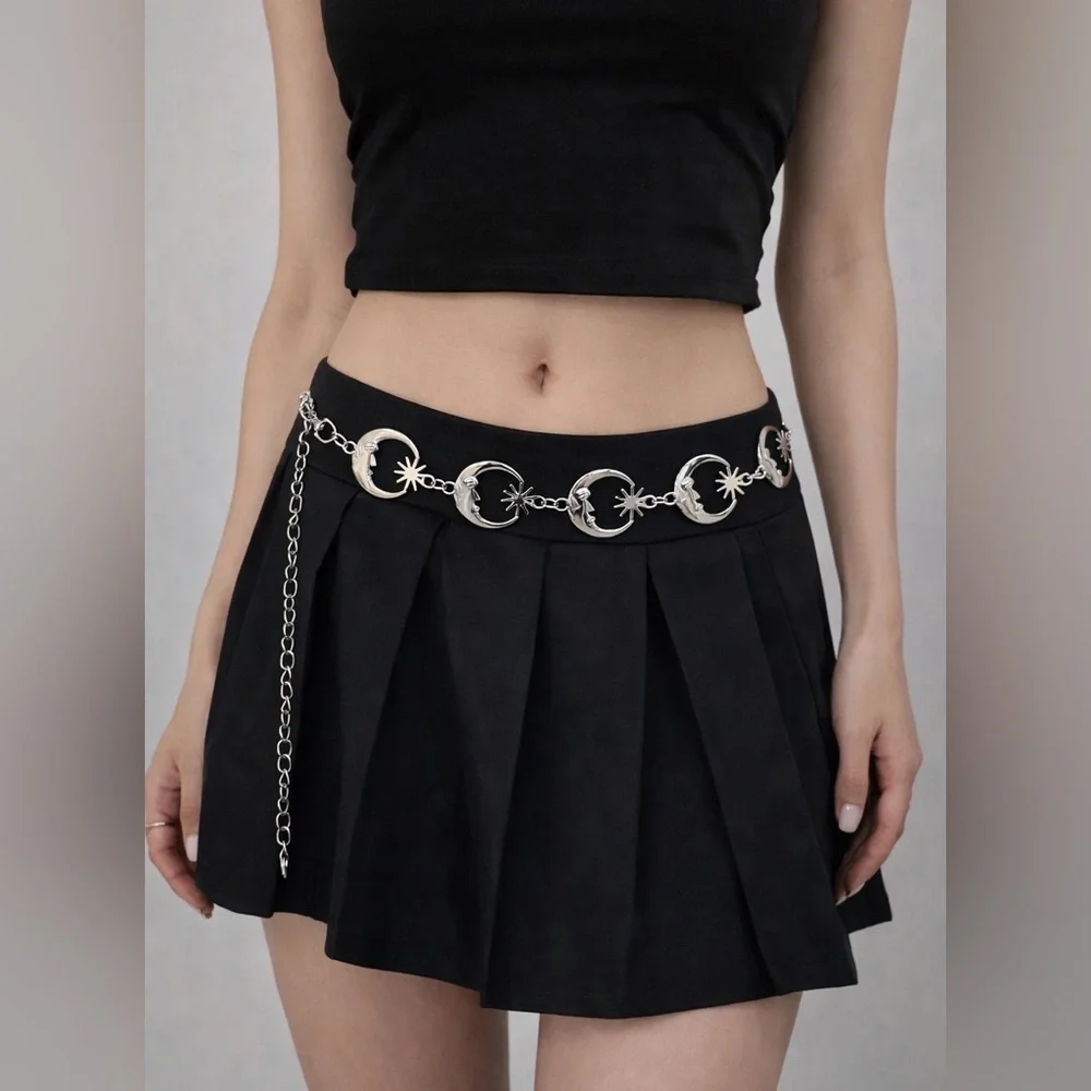 Celestial Moon Silver Belt